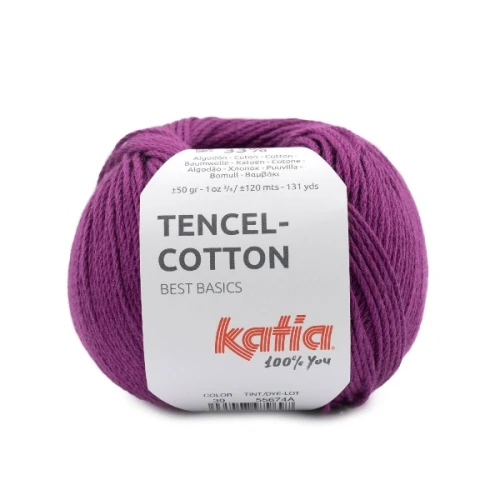 Włóczka Katia Tencel-Cotton 39 purpurowy
