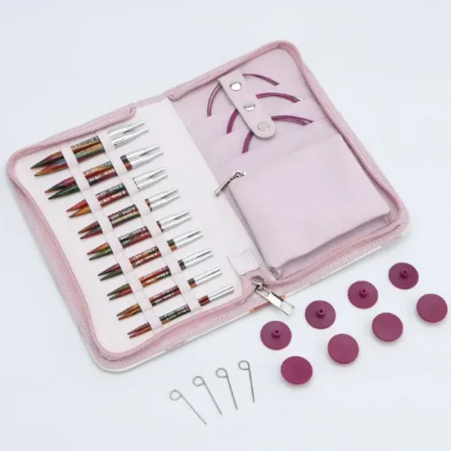 Zestaw drutów wymiennych KnitPro Symfonie 2 Special Delux 10 cm 55510 drewniane, do łączenia