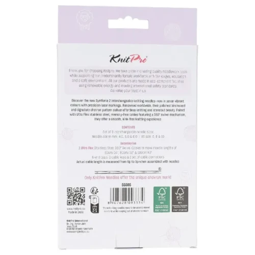 Zestaw drutów wymiennych KnitPro Symfonie 2 Starter 13 cm 55505