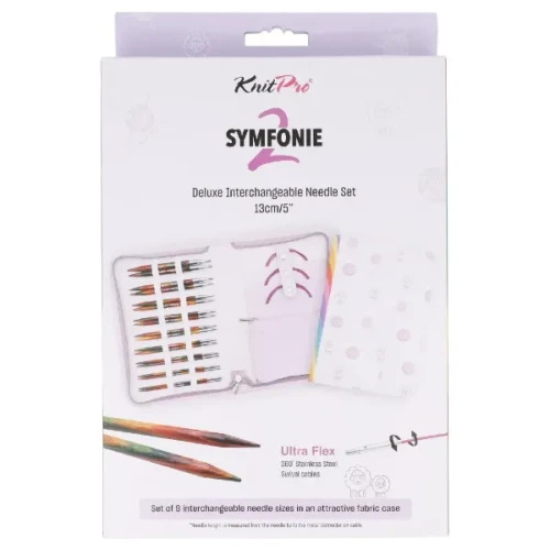 Zestaw drutów wymiennych KnitPro Symfonie 2 Delux 13 cm 55506