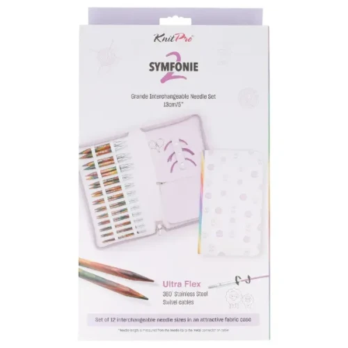 Zestaw drutów wymiennych KnitPro Symfonie 2 Grande 13 cm 55507