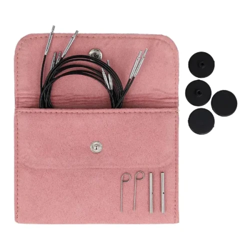 Zestaw żyłek KnitPro 360° różowy 11703, żyłka obrotowa