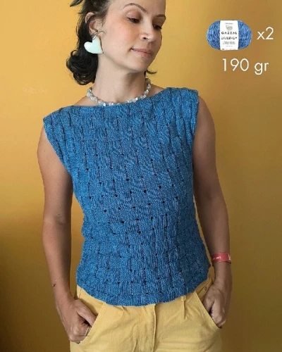 Włóczka Gazzal Darling 554 jeans