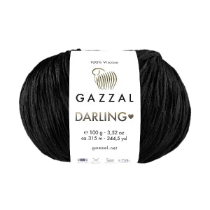 Włóczka Gazzal Darling 566 czarny
