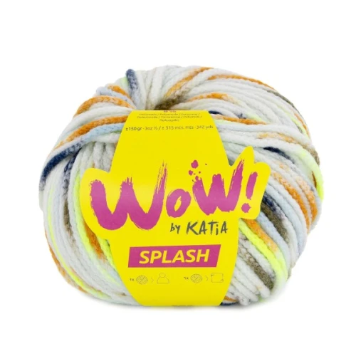Włóczka Katia WOW Splash 203, motek 150g