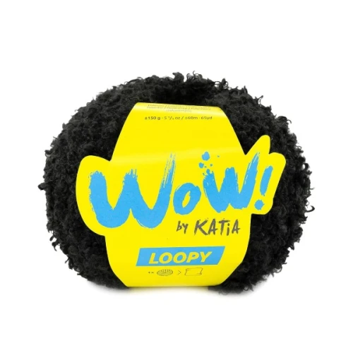 Włóczka Katia WOW! Loopy 153 czarny