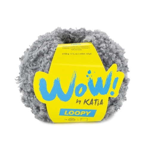 Włóczka Katia WOW! Loopy 154 średni szary