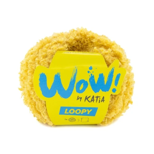 Włóczka Katia WOW! Loopy 157 musztardowy