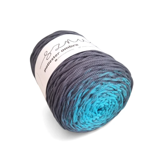 poliestrowy ombre by mila om20 lazur/stalowy
