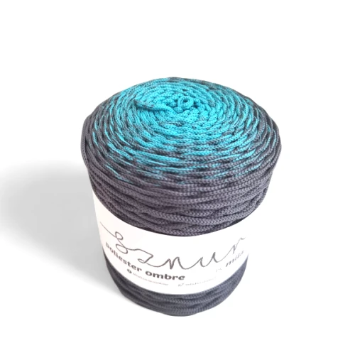 poliestrowy ombre by mila om20 lazur/stalowy
