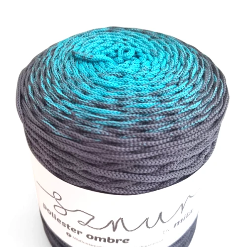 poliestrowy ombre by mila om20 lazur/stalowy