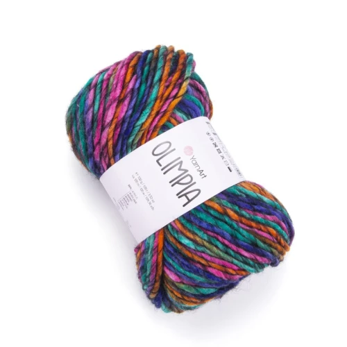 Włóczka Yarn Art Olimpia 1403 wełna, z wełną, akryl, z akrylem, akrylowa, czapki, swetry, szaliki, gruba, kolorowa, czapka, czapkę