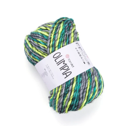 Włóczka yarn Art Olimpia 1409 wełna, z wełną, akryl, z akrylem, akrylowa, czapki, swetry, szaliki, gruba, kolorowa, czapka, czapkę