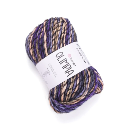 Włóczka Yarn Art Olimpia 1412  wełna, z wełną, akryl, z akrylem, akrylowa, czapki, swetry, szaliki, gruba, kolorowa, czapka, czapkę