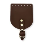 Klapka do torebki, etui, 10x12cm, klamra KLAPP ciemna czekolada