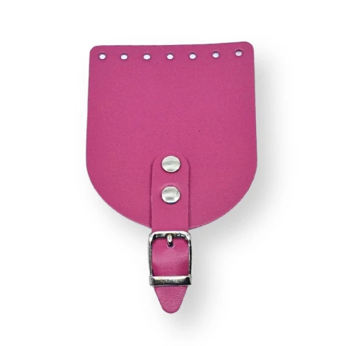 Klapka do torebki, etui, 10x12cm, klamra KLAPP fuksja