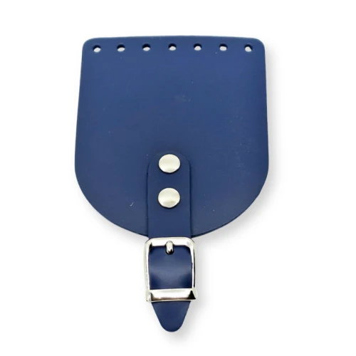 Klapka do torebki, etui, 10x12cm, klamra KLAPP niebieski