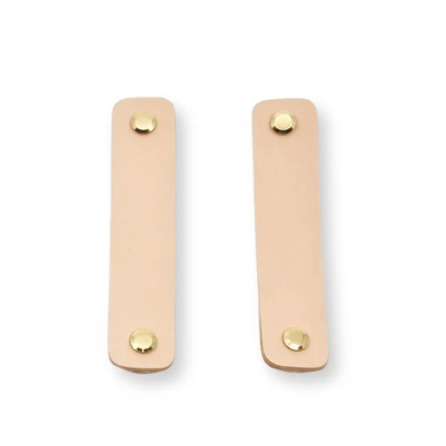 Paski skórzane 10 cm, 2 szt, UPZ10 camel