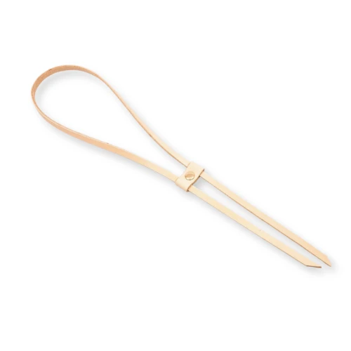 Ściągacz do plecaka, skórzany, 80 cm, camel
