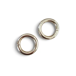 Metalowe kółko do torebek, O-ring 38 mm kolor jasny złoty