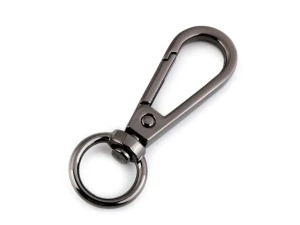 Karabińczyk metalowy 17x50mm czarny nikiel 750949_CZN