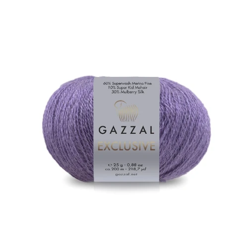 Włóczka Gazzal Exclusive 9942 fioletowy