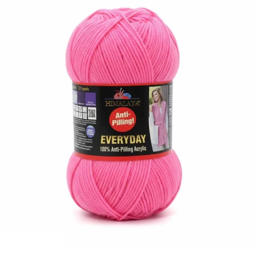 Włóczka Himalaya Everyday 70052 różowy neon, akrylowa, antypilling