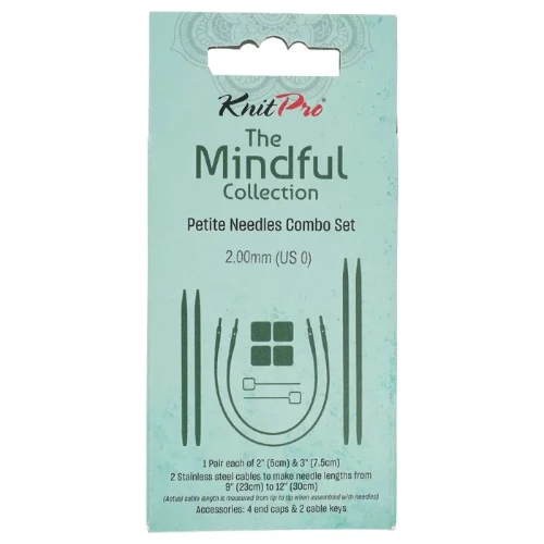 K36287 Zestaw drutów KnitPro Mindful Petite 5-7cm, 2.00mm, Knit Pro