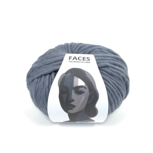 Włóczka FACES 8917 stone the woolcatcher, gruba typu bulky, 200g w motku