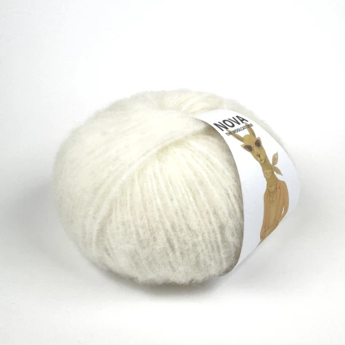 Włóczka NOVA 100 Ivory, the woolcatcher, wełna peruwiańska highland, typu brushed