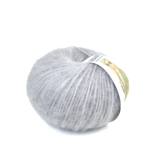 Włóczka NOVA 9479 silver grey, the woolcatcher, wełna peruwiańska highland, typu brushed