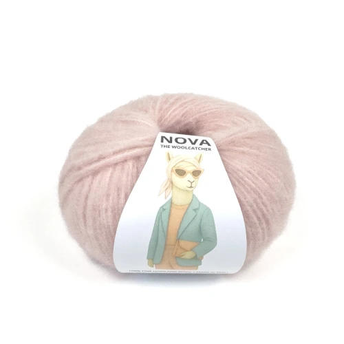 Włóczka NOVA 11959 blush, the woolcatcher, wełna peruwiańska highland, typu brushed