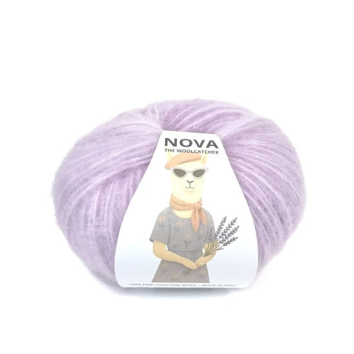 Włóczka NOVA 13315 lavanda, the woolcatcher, wełna peruwiańska highland, typu brushed