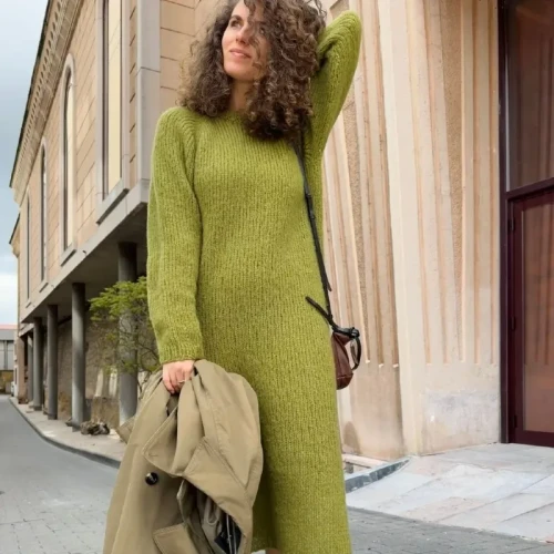 sweter z włóczki NOVA, the woolcatcher, wełna peruwiańska highland, typu brushed