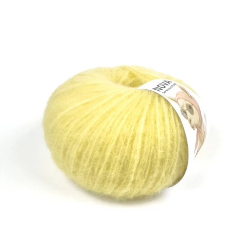 Włóczka NOVA 6655 canary, the woolcatcher, wełna peruwiańska highland, typu brushed