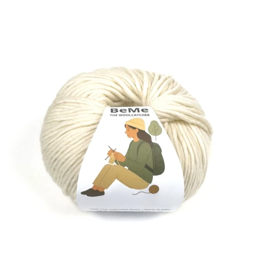 Włóczka BeMe 100 Ivory