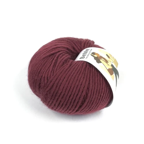 wełna BeMe 2130 Marsala , 100% peruwiańska wełna fine highland, miękka i delikatna dla skóry