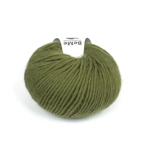 wełna BeMe 14061 olive, 100% peruwiańska wełna fine highland, miękka i delikatna dla skóry