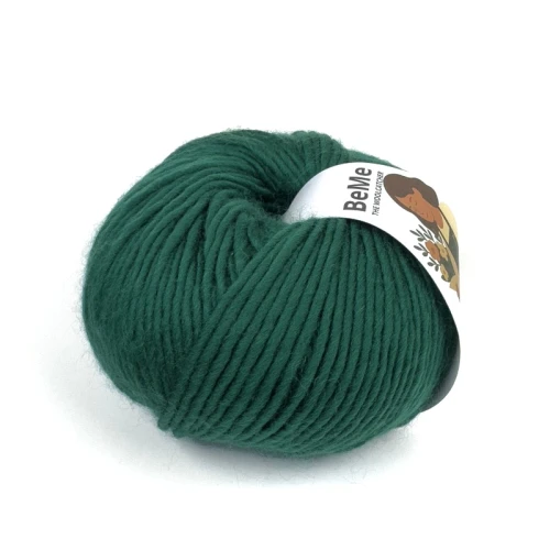 wełna BeMe 1420 green velvet, 100% peruwiańska wełna fine highland, miękka i delikatna dla skóry