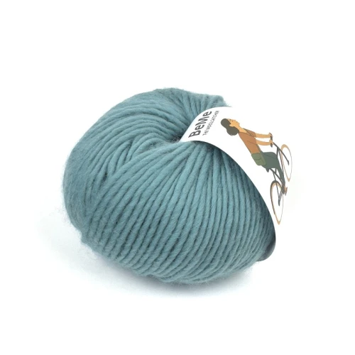wełna BeMe 7397 mineral blue, 100% peruwiańska wełna fine highland, miękka i delikatna dla skóry