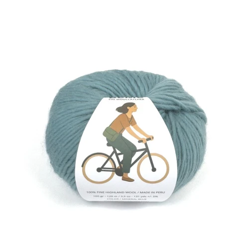 wełna BeMe 7397 mineral blue, 100% peruwiańska wełna fine highland, miękka i delikatna dla skóry