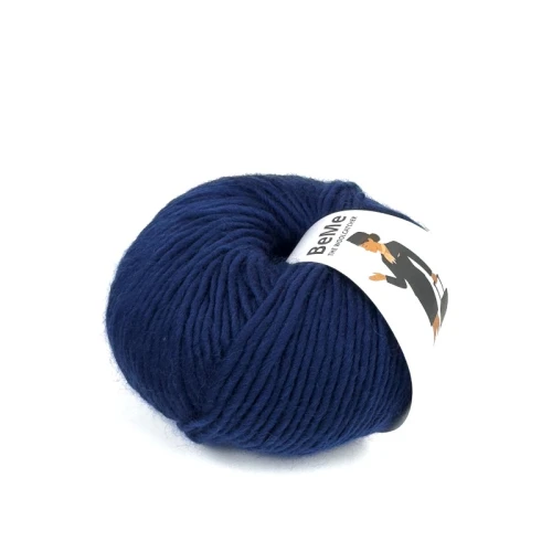 wełna BeMe 10432 indigo, 100% peruwiańska wełna fine highland, miękka i delikatna dla skóry