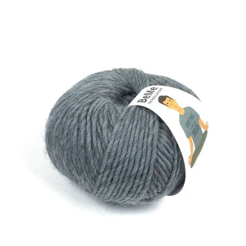 wełna BeMe 2687 Old Jeans melanż, 100% peruwiańska wełna fine highland, miękka i delikatna dla skóry