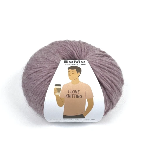 wełna BeMe 1305 dirty pink melanż, 100% peruwiańska wełna fine highland, miękka i delikatna dla skóry