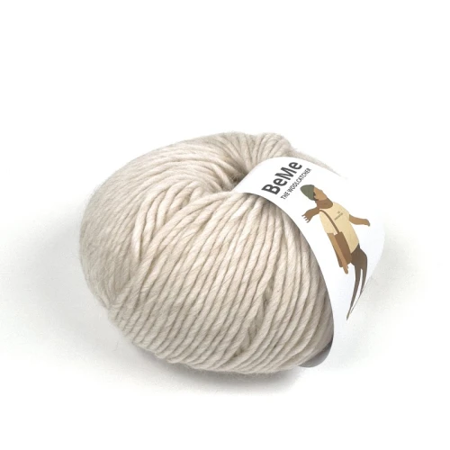 wełna BeMe 2680 Cafe Cream melanż, 100% peruwiańska wełna fine highland, miękka i delikatna dla skóry