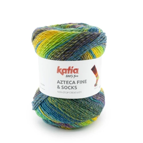 wloczka-aztecafineandsocks-dzianina-welna-superwash-akryl-poliamid-zielony-niebieski-zolty-jesien-zima-wełna z akrylem , jesień ,swetry, szale, chusty, zima, czapki, skarpetki, skarpetka, skarpetkowa, azteka