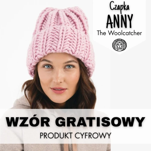 Wzór na czapkę Anny z włóczki Faces od The woolcatcher, produkt cyfrowy, gratisowy