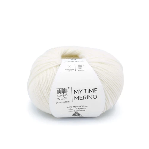 Włóczka GABO WOOL My Time Merino 100 naturalny