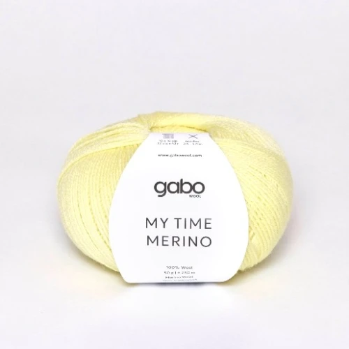 Włóczka GABO WOOL My Time Merino 9119 sorbet cytrynowy, merynos, z merynosa