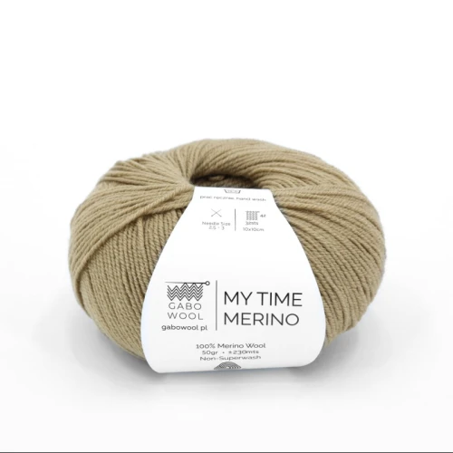 Włóczka GABO WOOL My Time Merino 9152 orzech, merynos, z merynosa